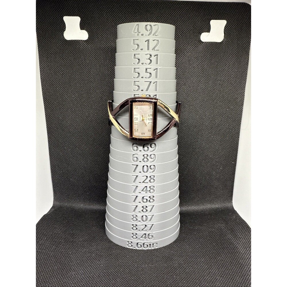 Vivani Ladies Watch Chocolate Open Cuff Bangle Hinge Bracelet Quartz New Battery - Picture 15 of 15